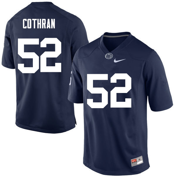 NCAA Nike Men's Penn State Nittany Lions Curtis Cothran #52 College Football Authentic Navy Stitched Jersey FQN5498JL